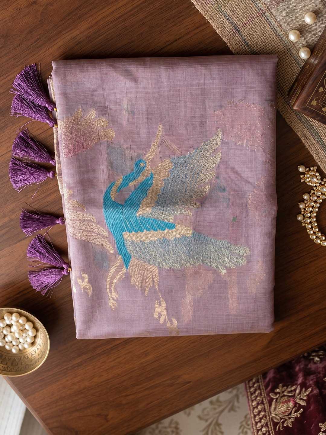 Flemingo Linen Designer Saree