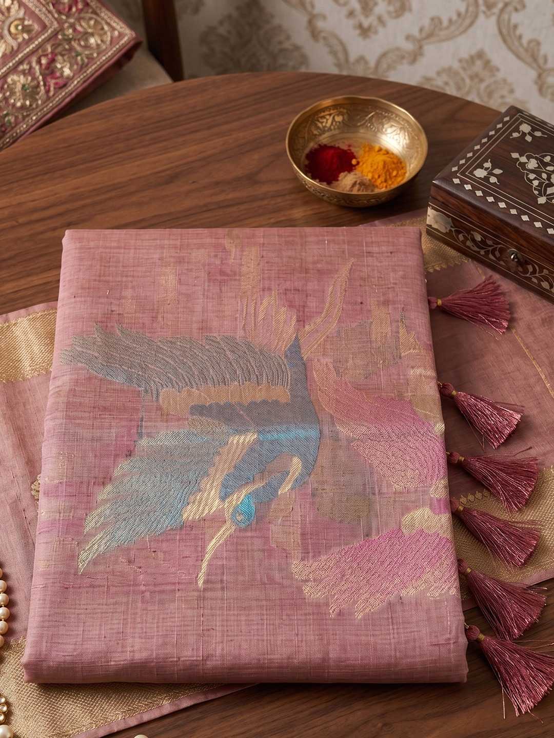 Flemingo Linen Designer Saree