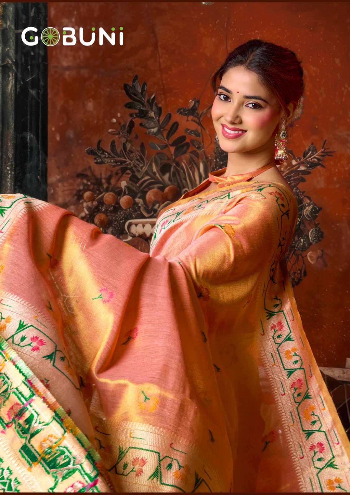 Tissue Silk Paithani Saree