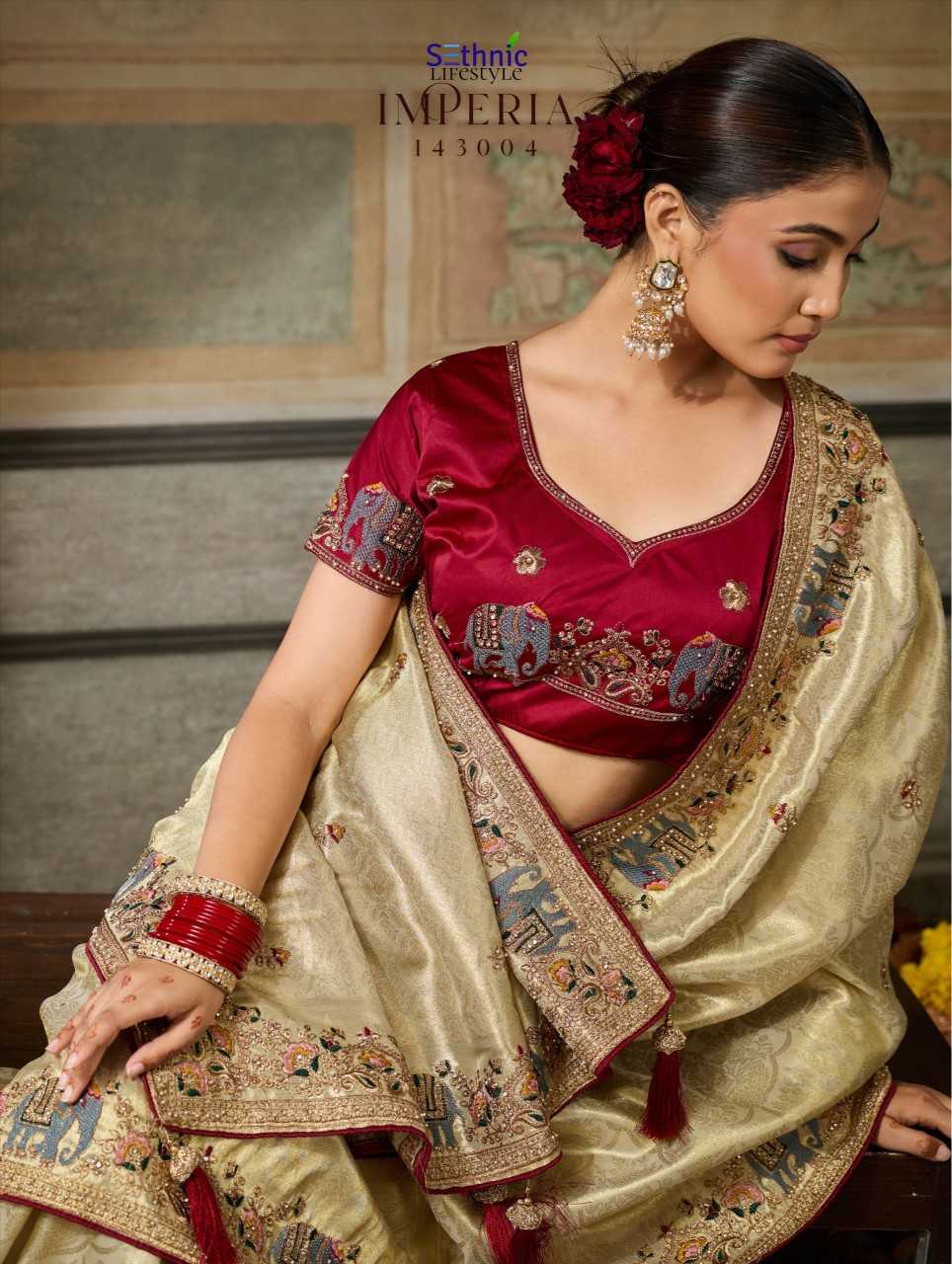 Imperia Reign Banarasi Soft Silk Saree