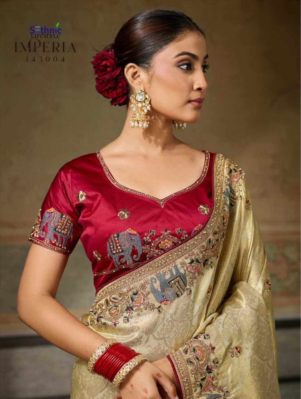 Imperia Reign Banarasi Soft Silk Saree