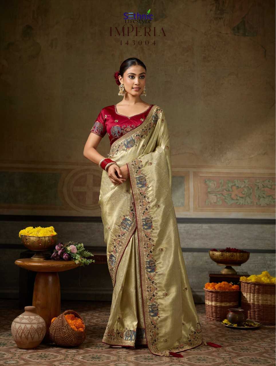 Imperia Reign Banarasi Soft Silk Saree