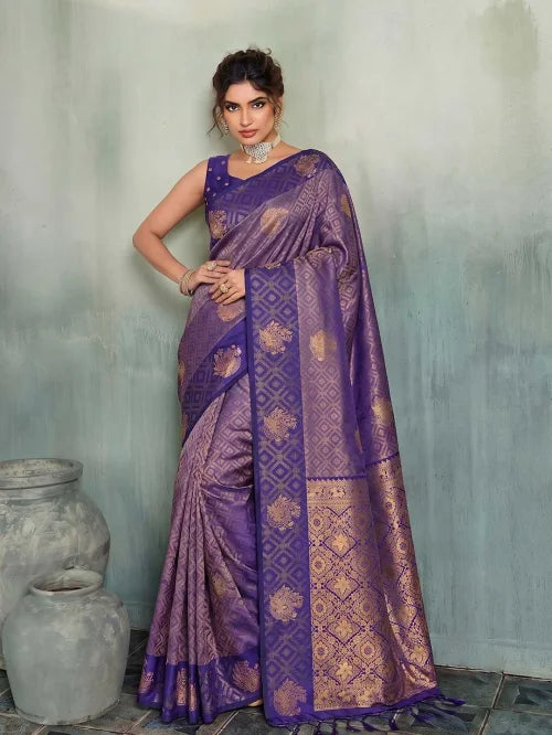 Madras Handloom Soft Silk Designer Saree