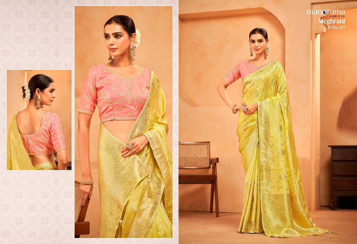 Meghrani Soft Silk Traditional Saree