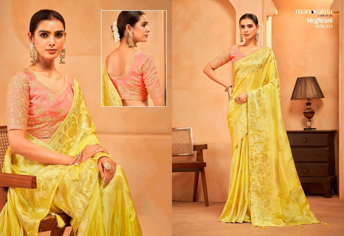 Meghrani Soft Silk Traditional Saree
