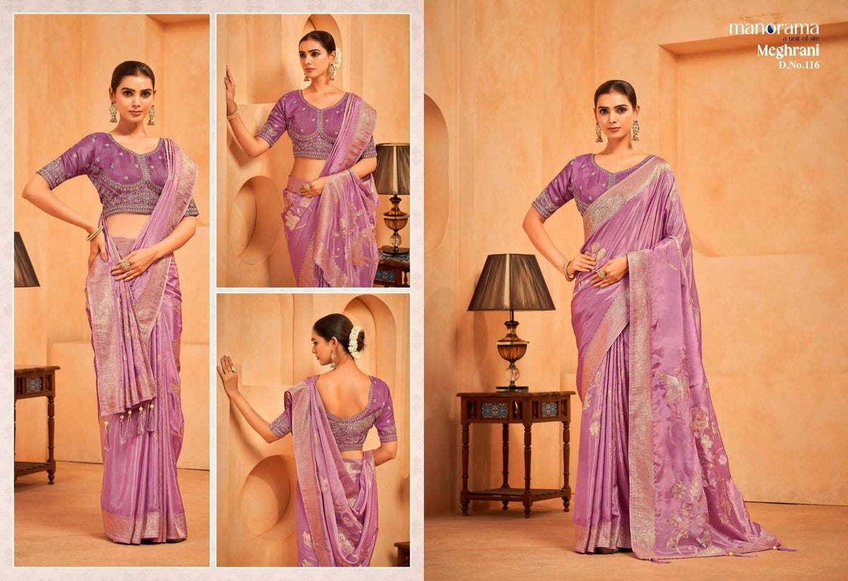 Meghrani Soft Silk Traditional Saree