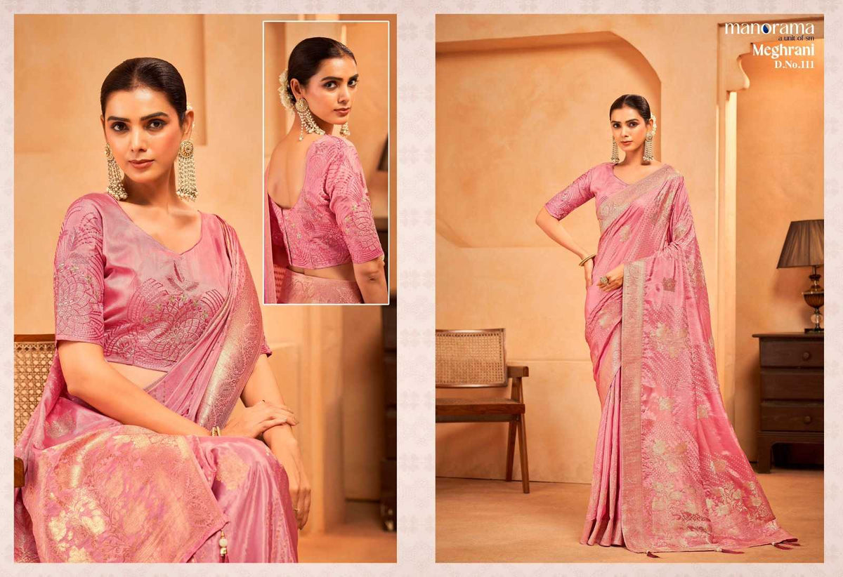 Meghrani Soft Silk Traditional Saree
