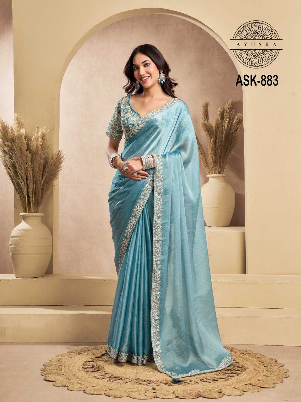 Organza Silk Traditional Saree