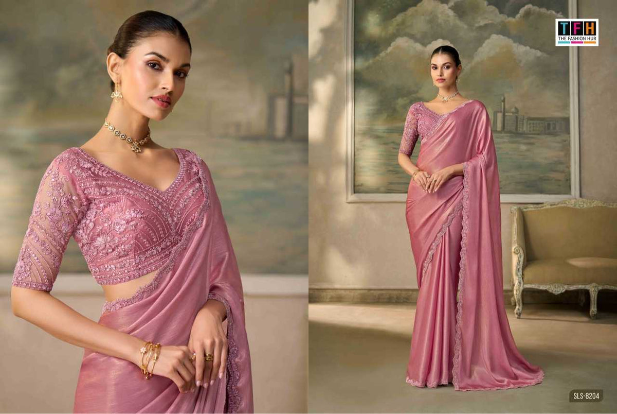 Salsa Style Chiffon Designer Saree