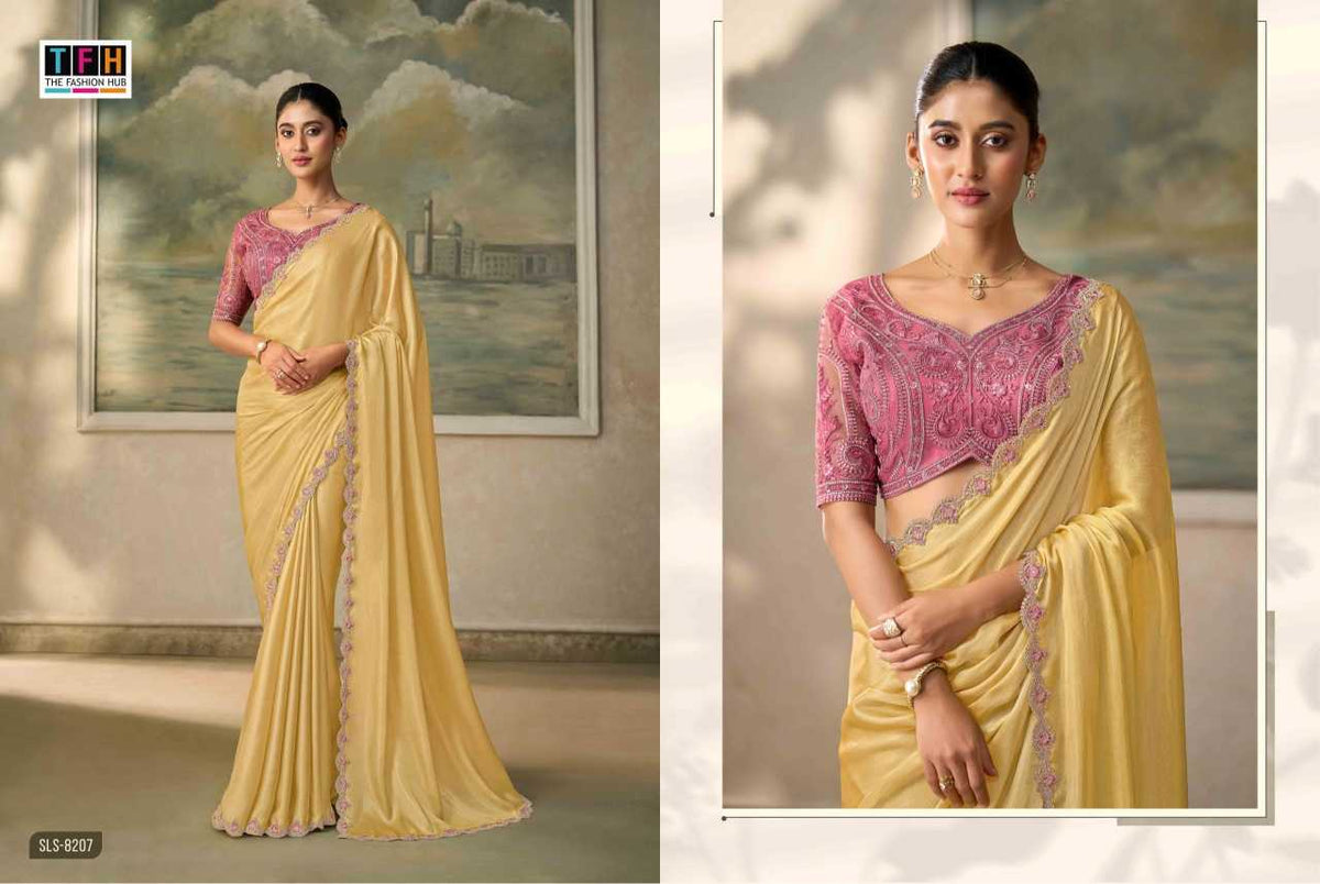 Salsa Style Chiffon Designer Saree