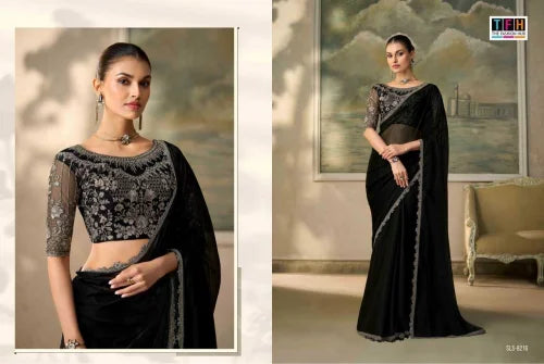 Salsa Style Chiffon Designer Saree