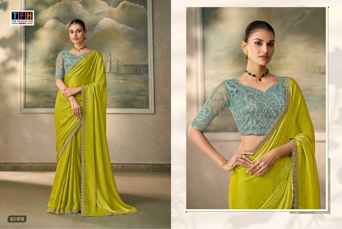 Salsa Style Chiffon Designer Saree
