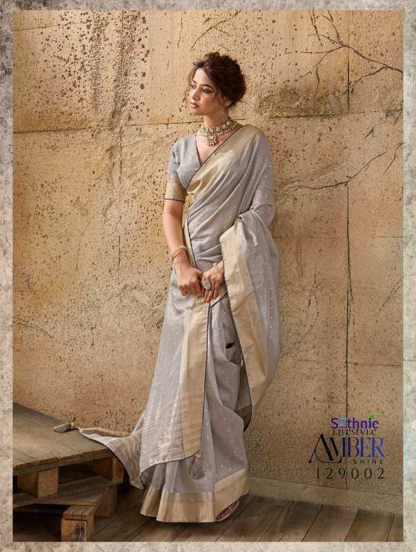 Tissue Zari Border Saree