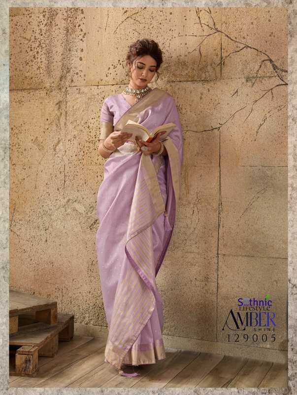 Tissue Zari Border Saree