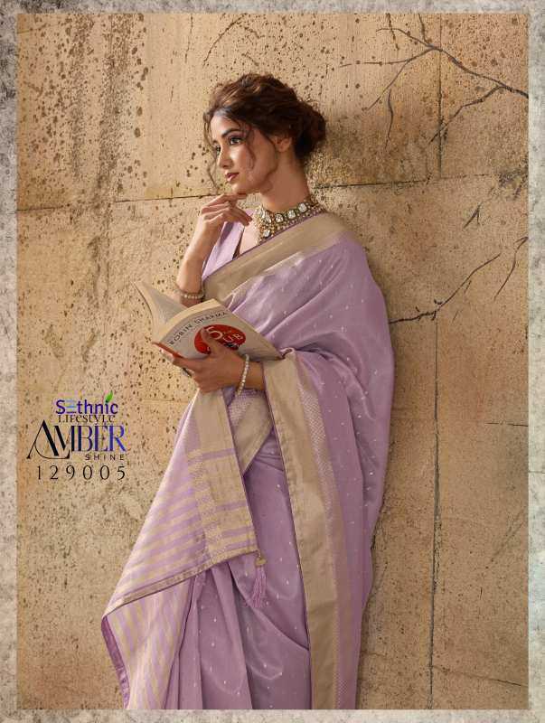 Tissue Zari Border Saree