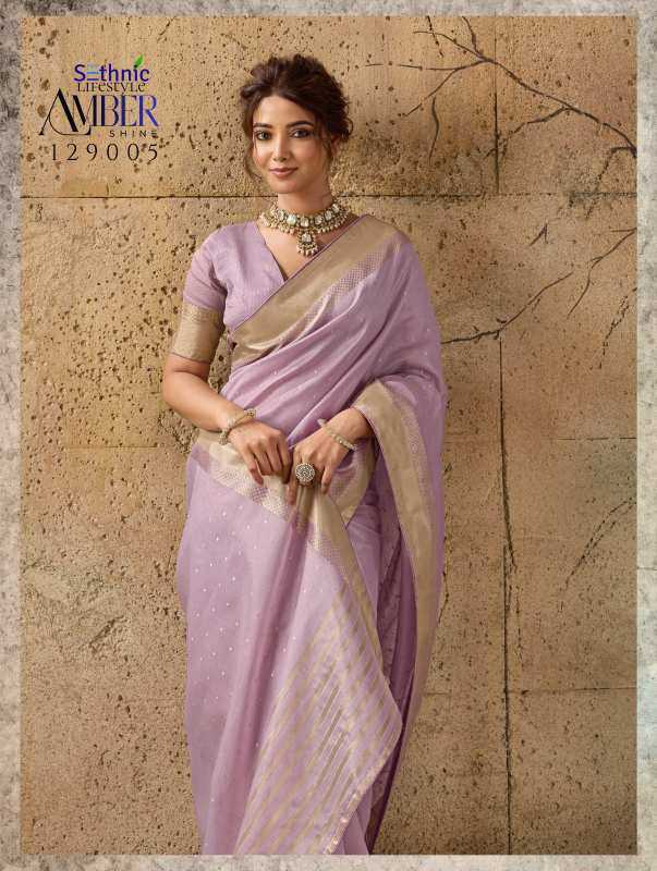 Tissue Zari Border Saree
