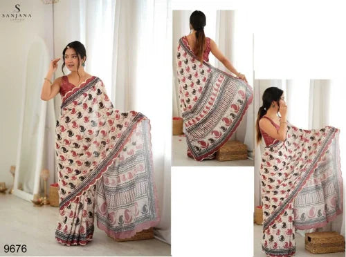 Shikha Chinon Printed Saree