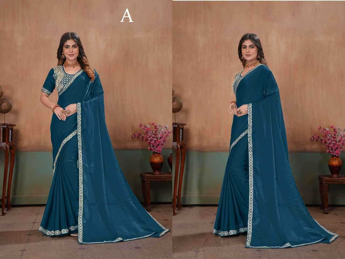Satin Ready To Wear Saree
