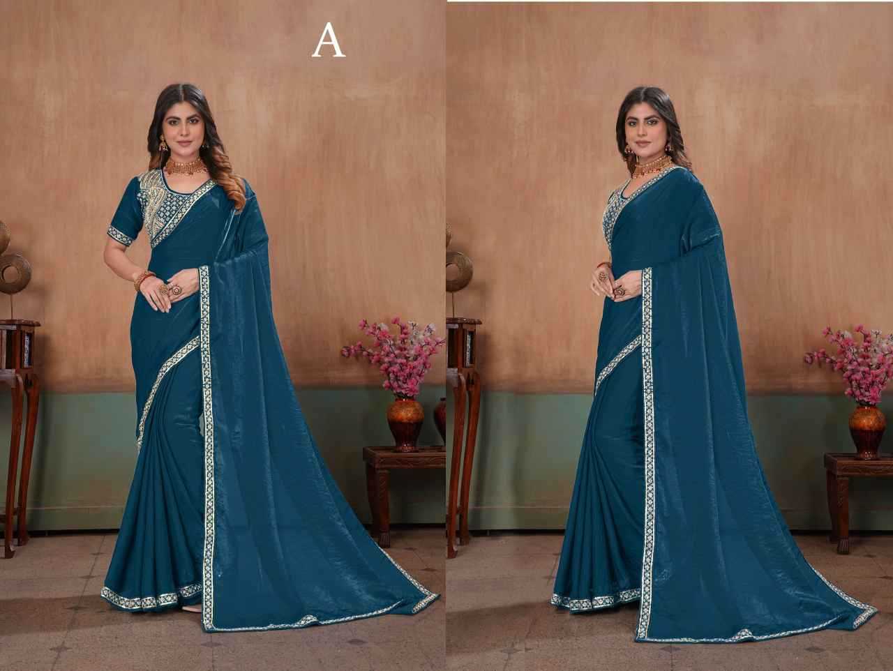 Satin Ready To Wear Saree