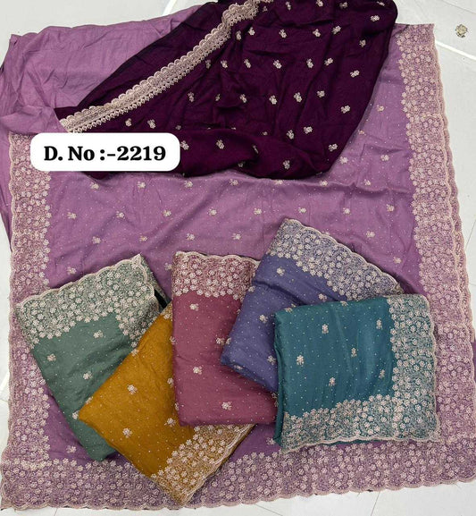 Fancy Embroidered Saree