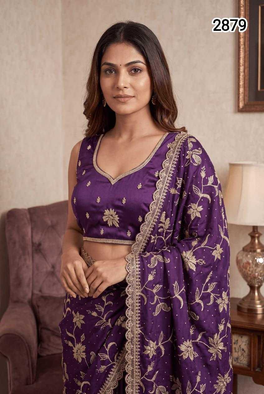 Japan Sartin Embroidered Saree