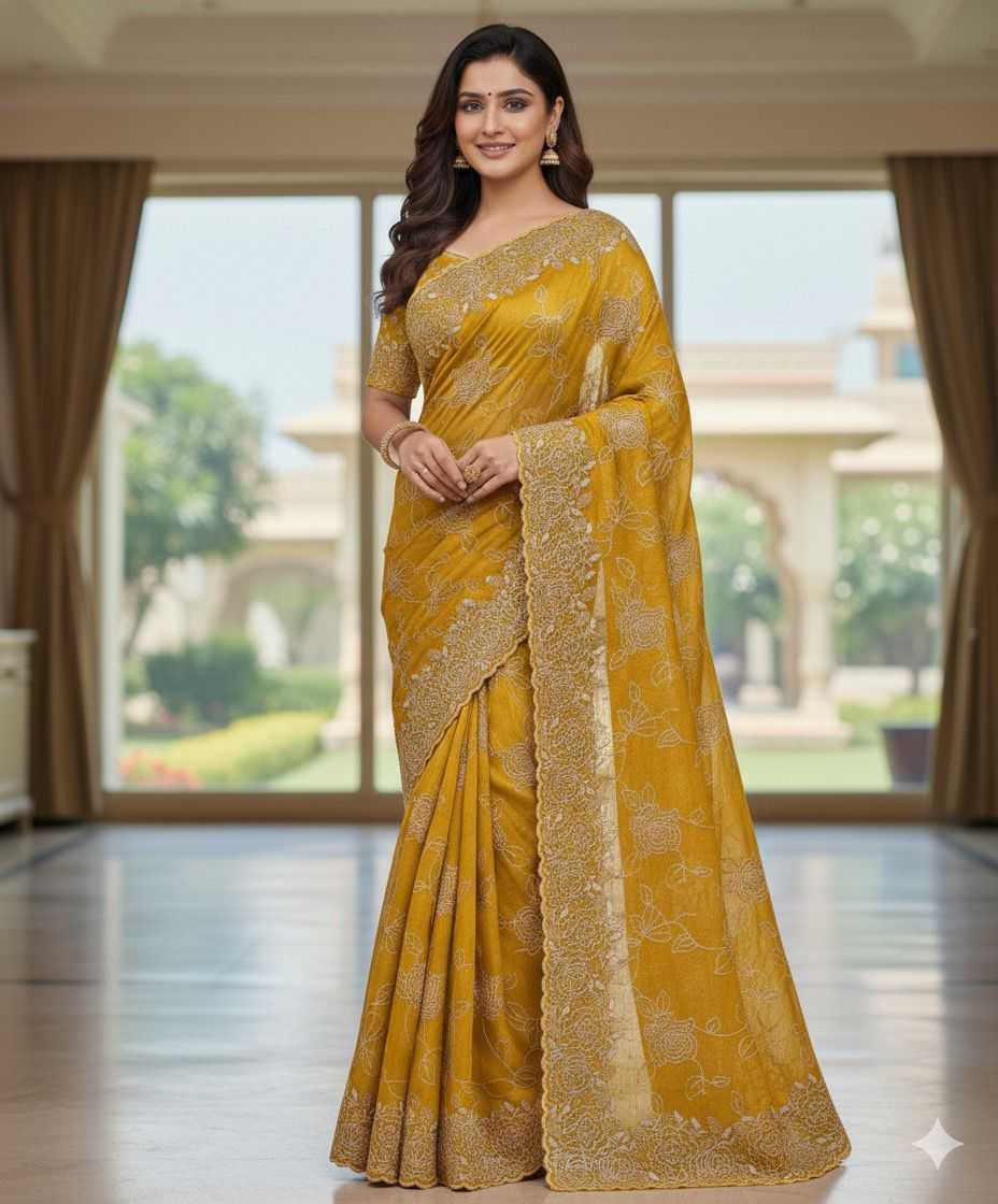 Crunchi Embroidered Saree