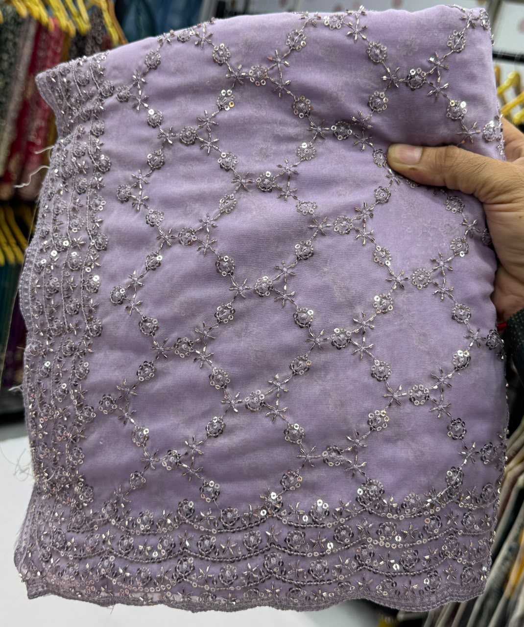 Silver Plated Designer Saree