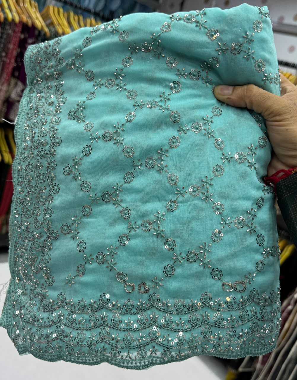 Silver Plated Designer Saree