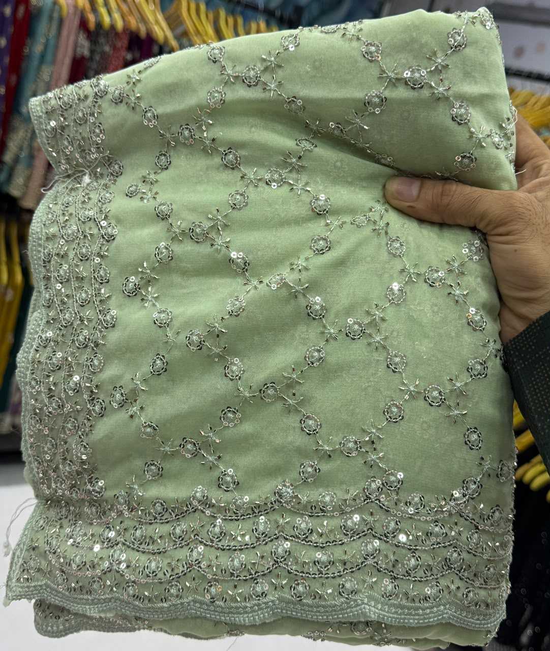 Silver Plated Designer Saree
