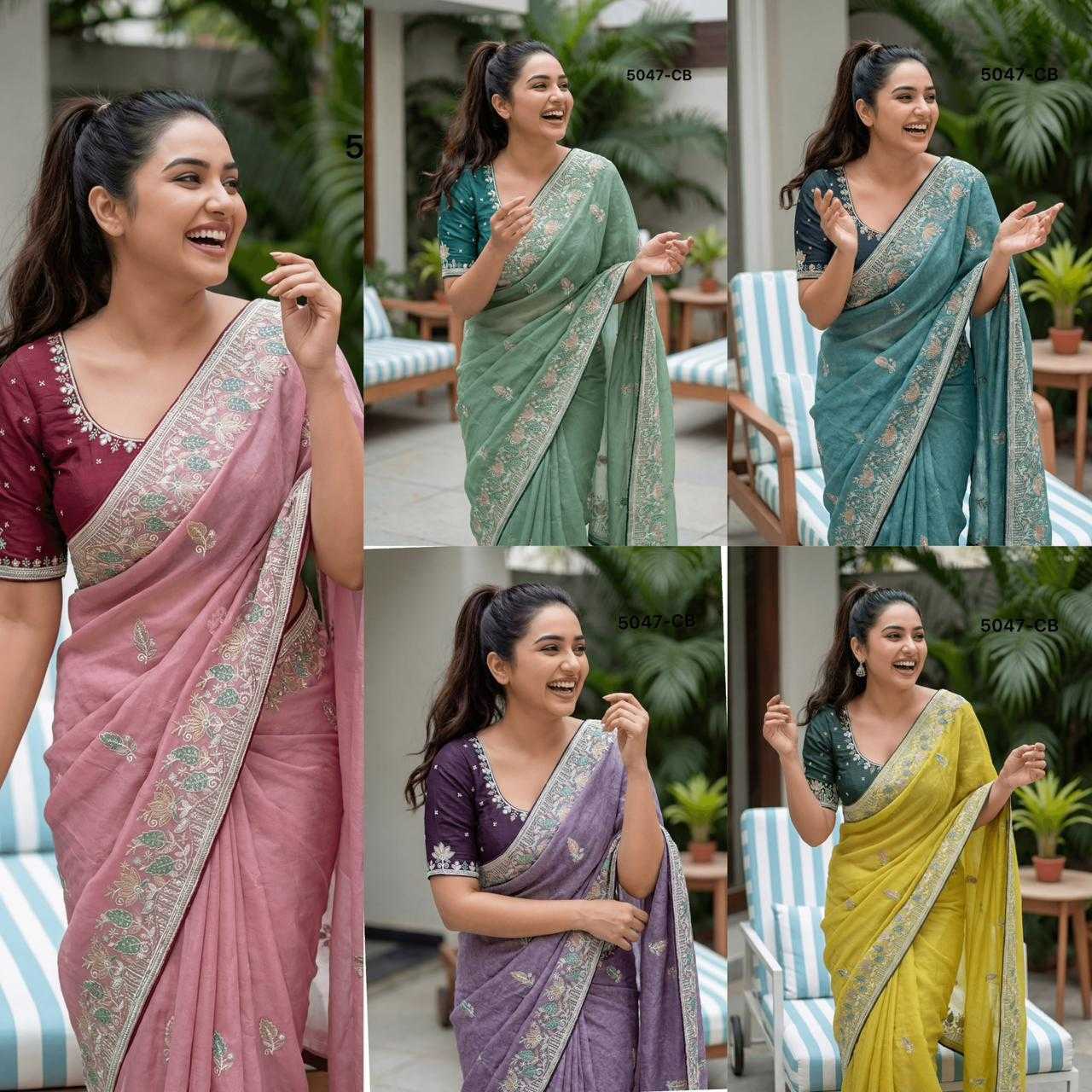 Italian Silk Zari Border Saree
