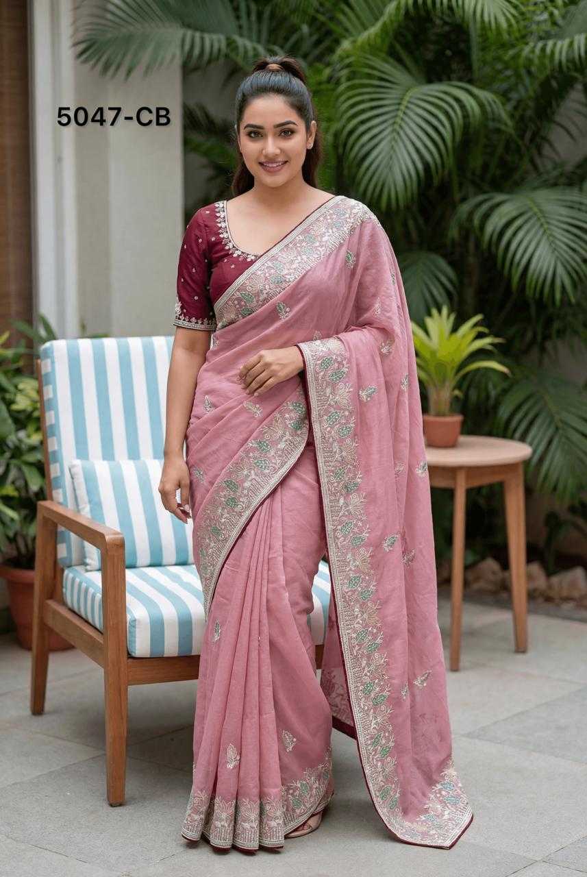 Italian Silk Zari Border Saree