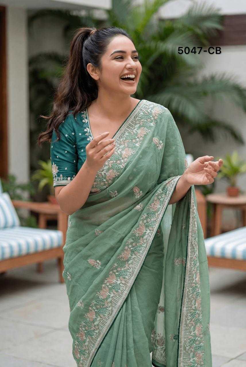 Italian Silk Zari Border Saree