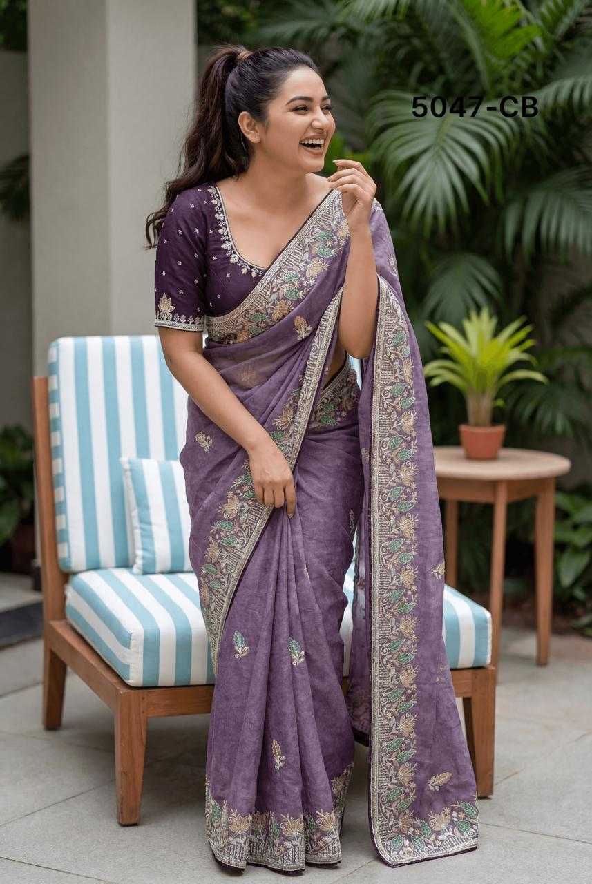 Italian Silk Zari Border Saree