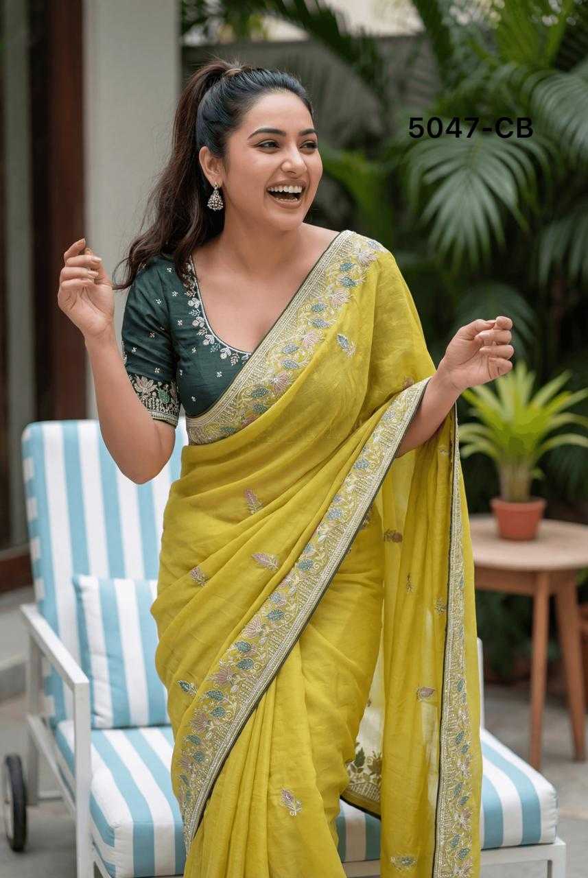 Italian Silk Zari Border Saree