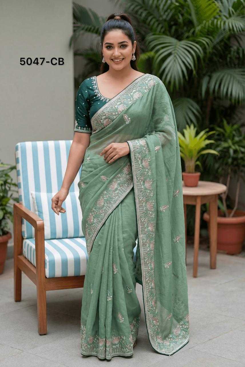 Italian Silk Zari Border Saree