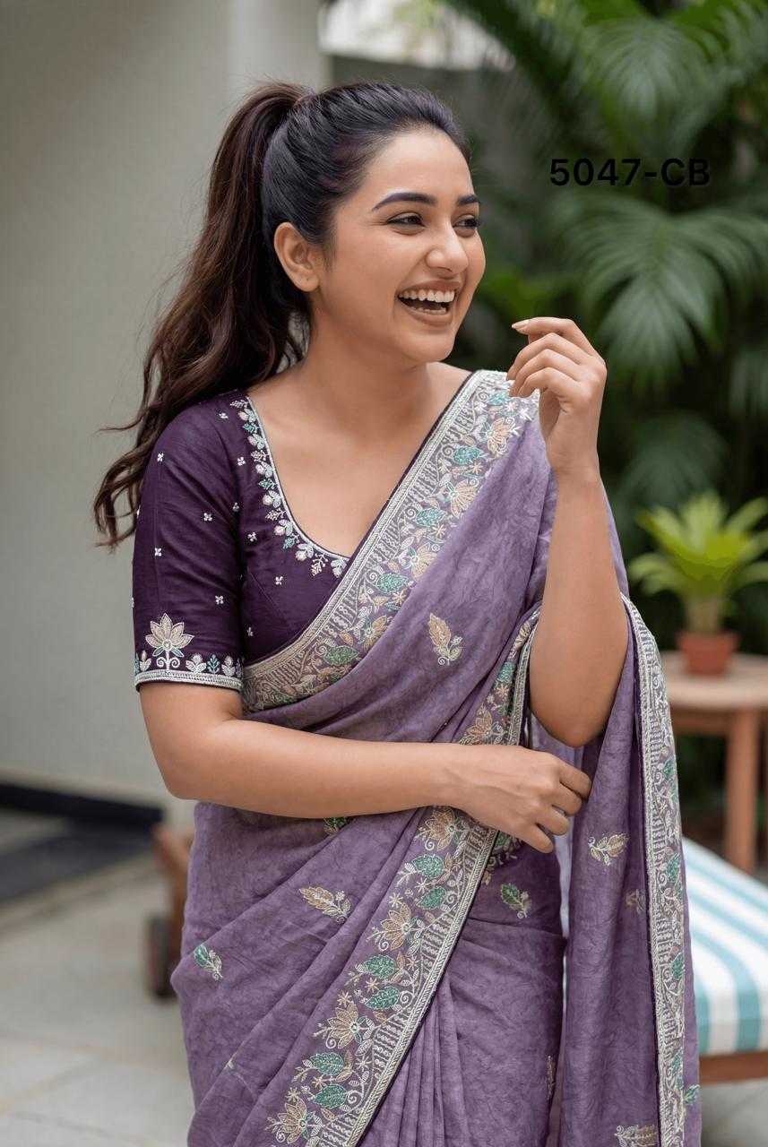 Italian Silk Zari Border Saree