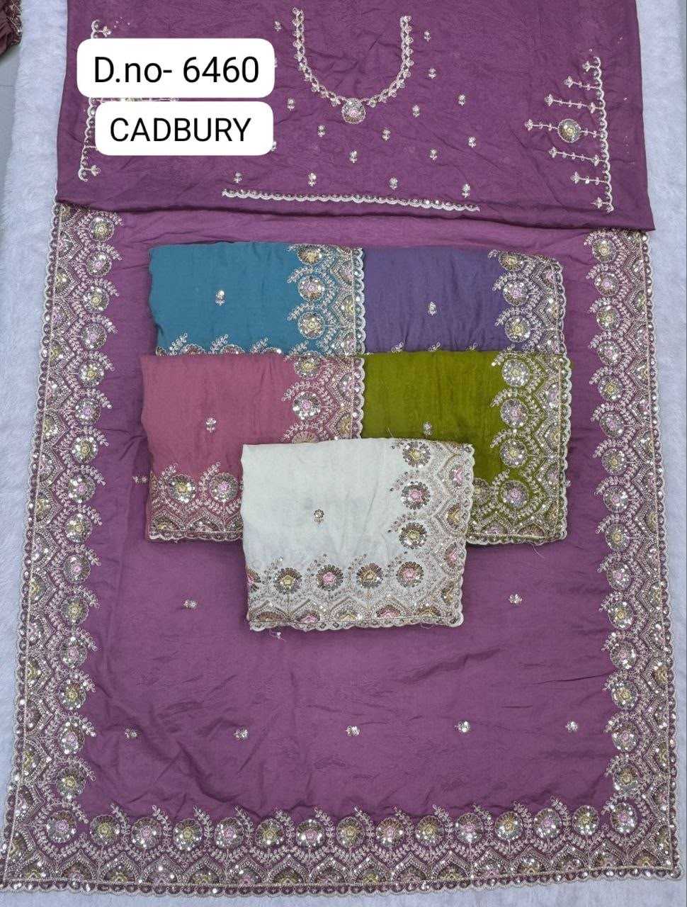 Cadbury Silk Sequin Saree