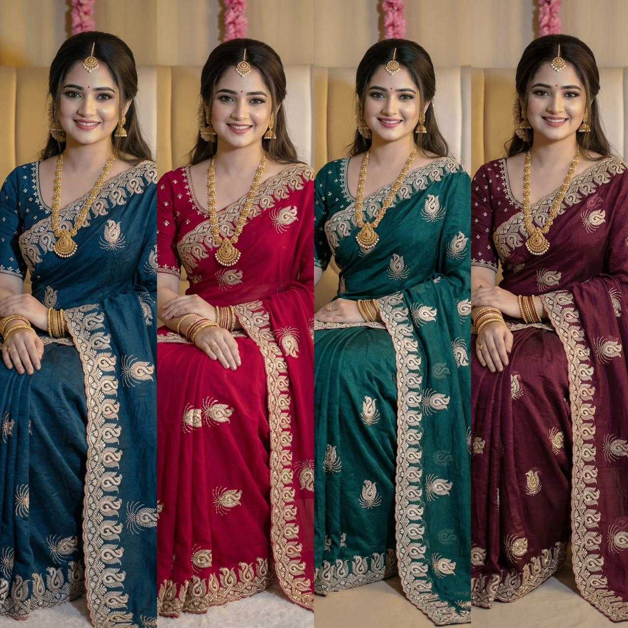 Crunchi Embroidered Saree