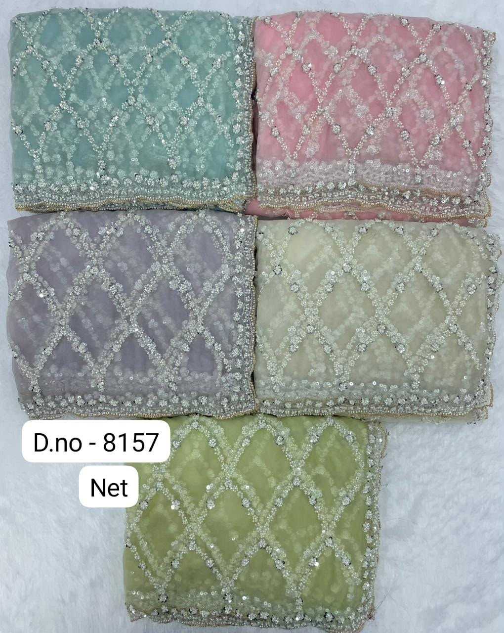 Soft Net Sequence Saree