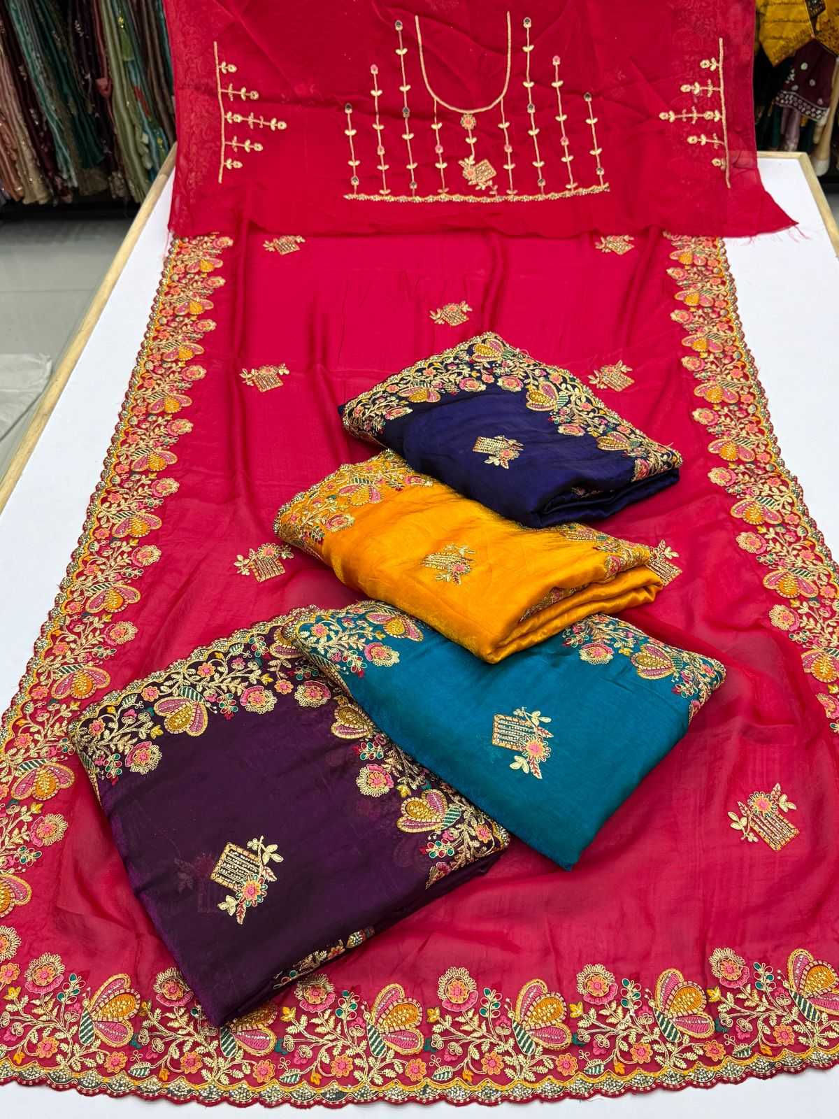 Fancy Embroidered Saree
