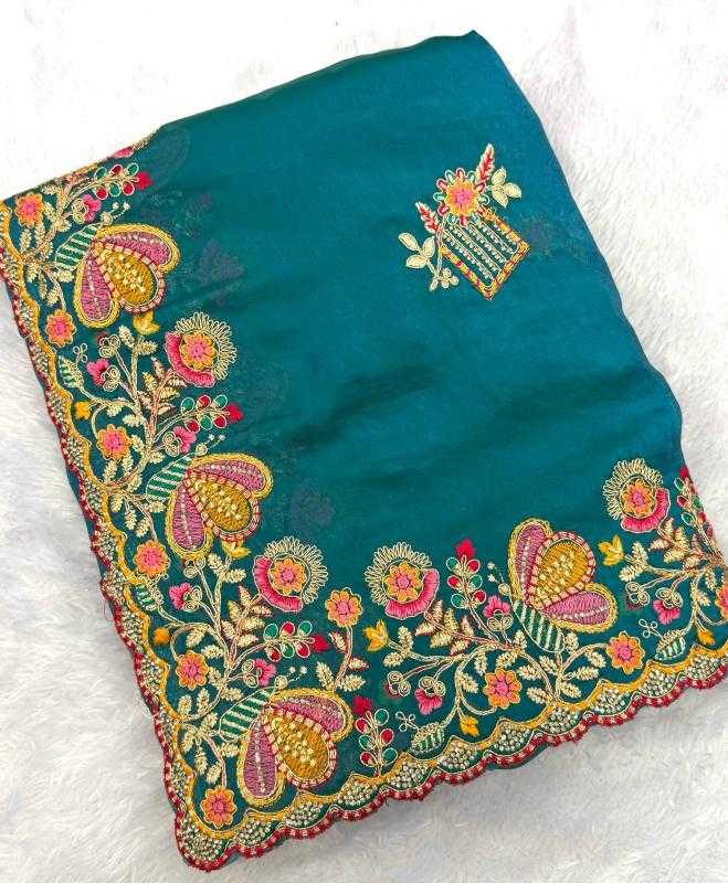 Fancy Embroidered Saree