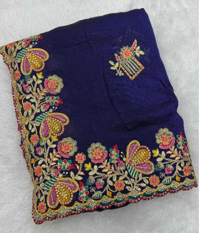 Fancy Embroidered Saree