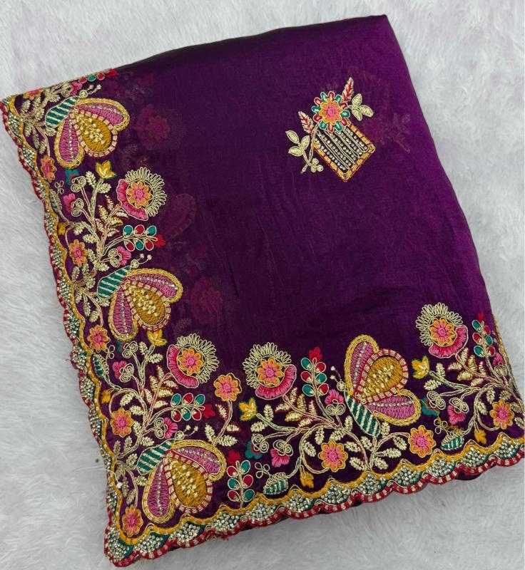 Fancy Embroidered Saree