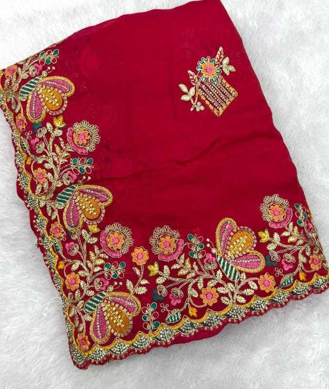 Fancy Embroidered Saree