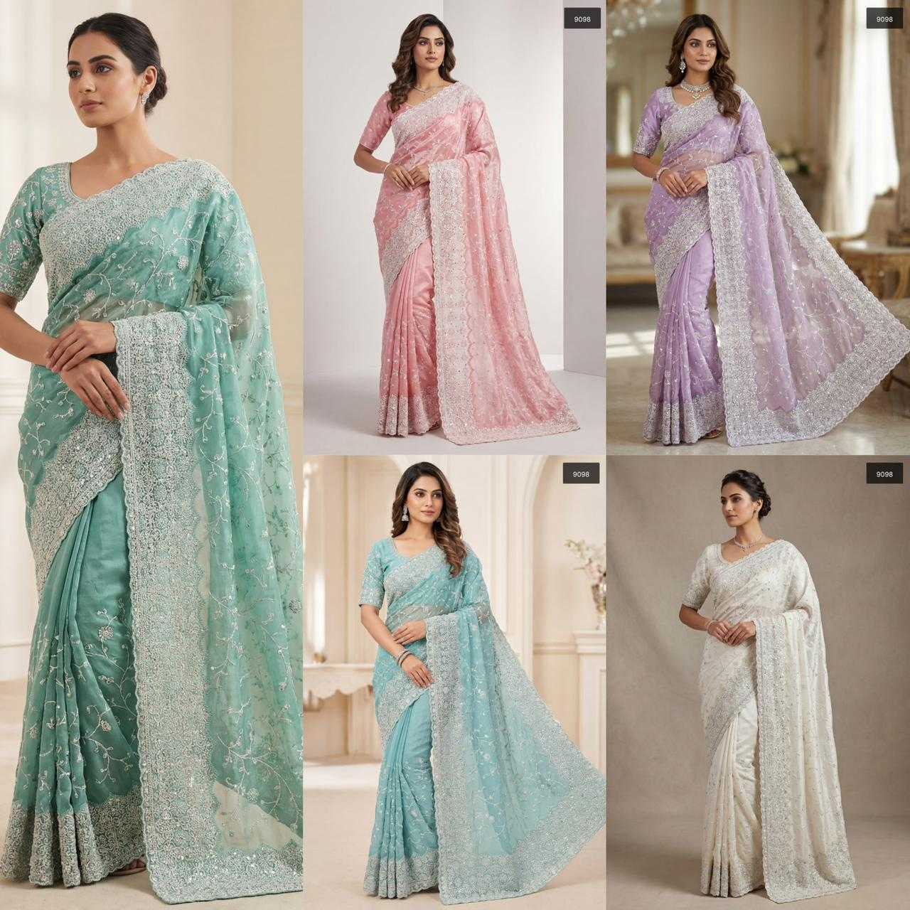 Stone Work Saree