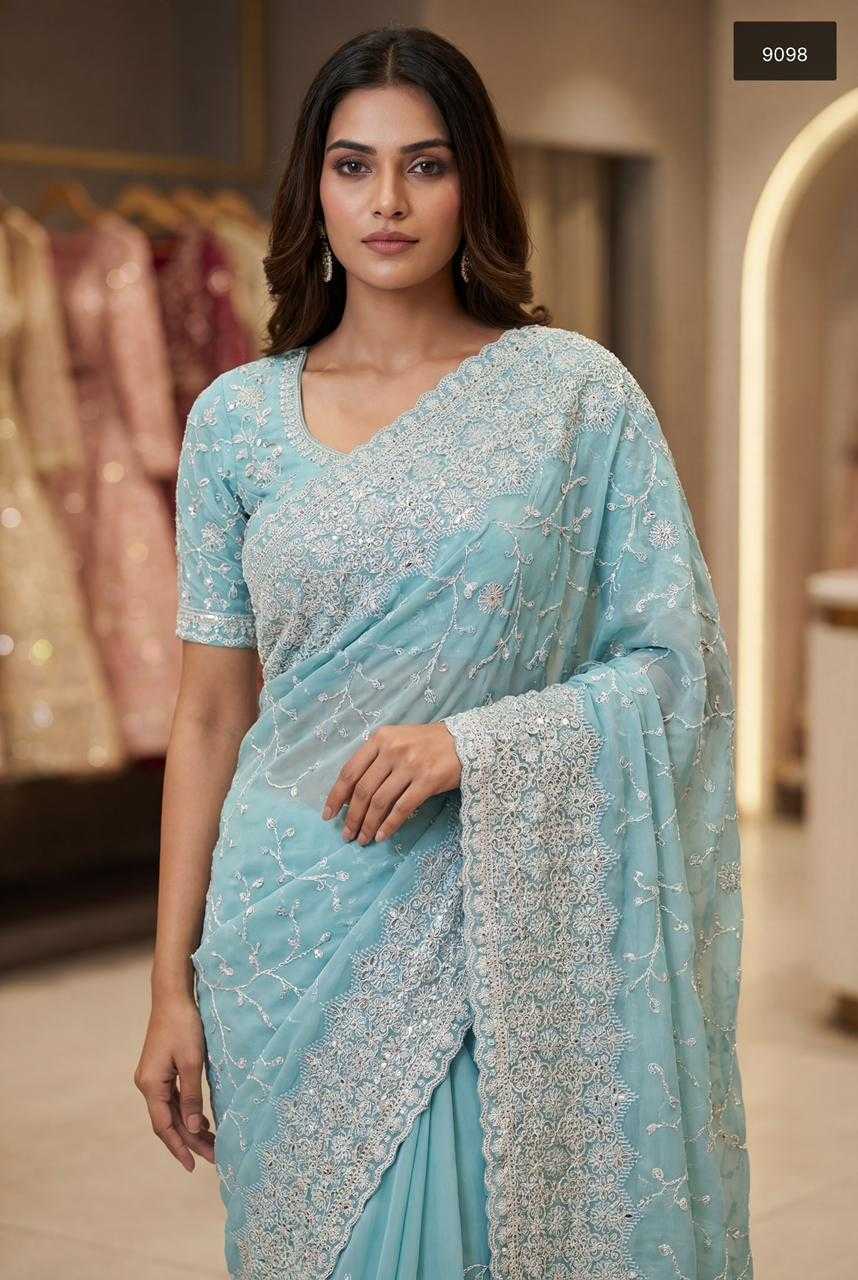 Stone Work Saree