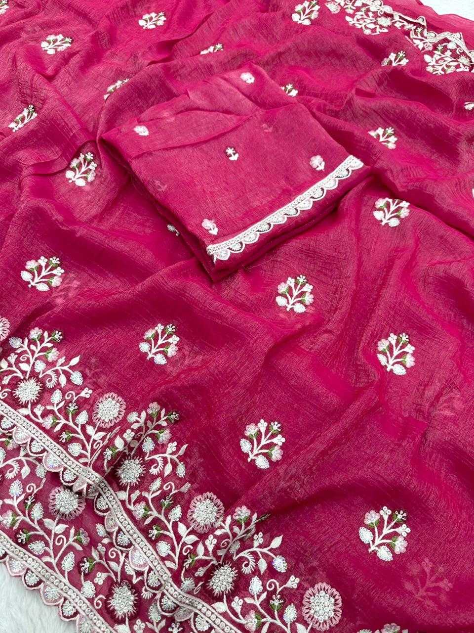 Aishi Crunchi Sequence Saree