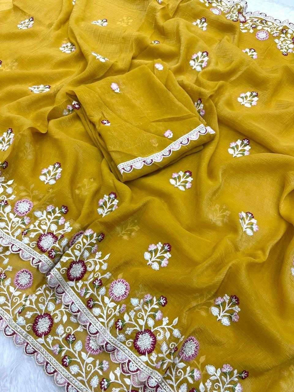 Aishi Crunchi Sequence Saree