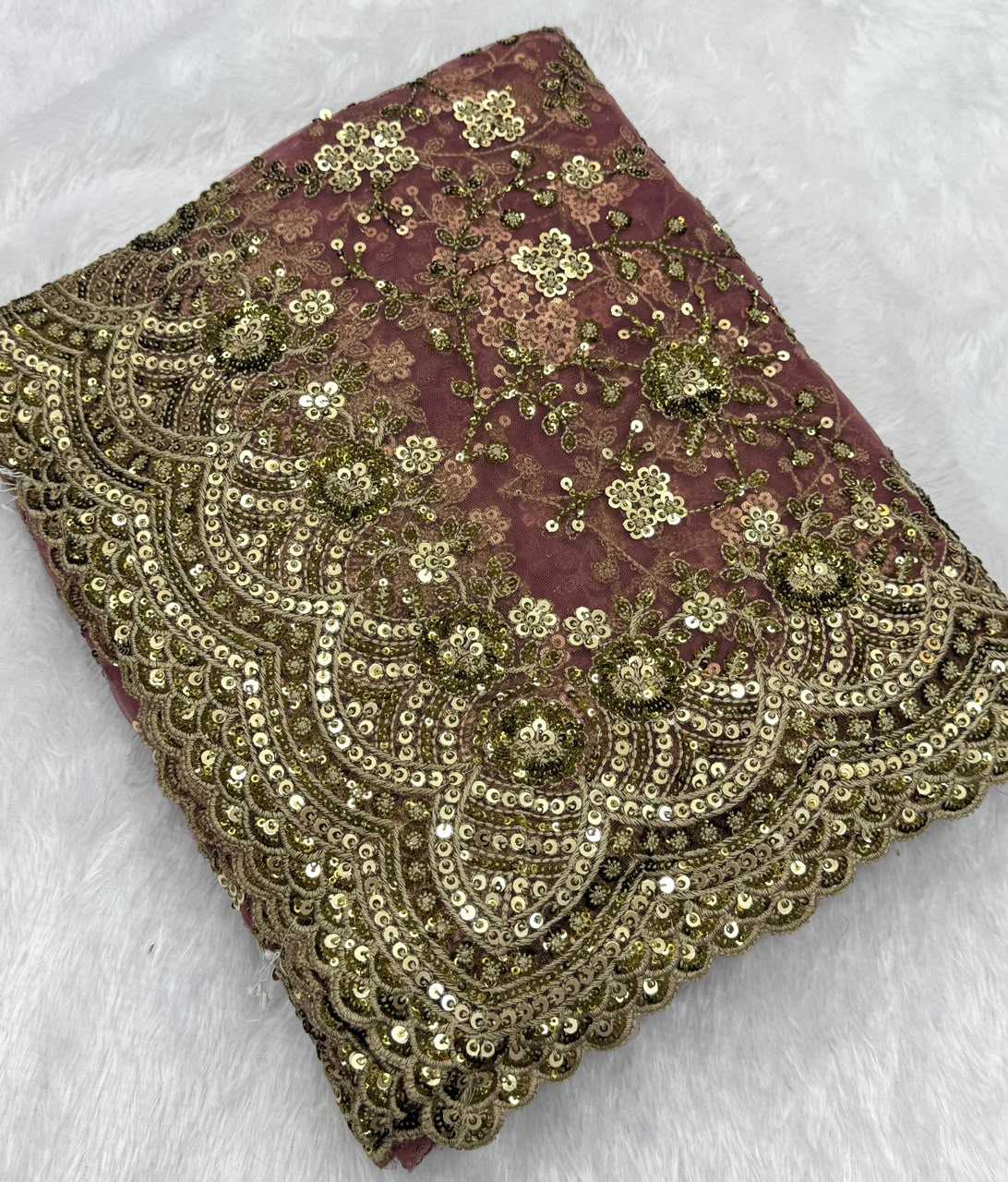 Butterfly Net Sequence Saree
