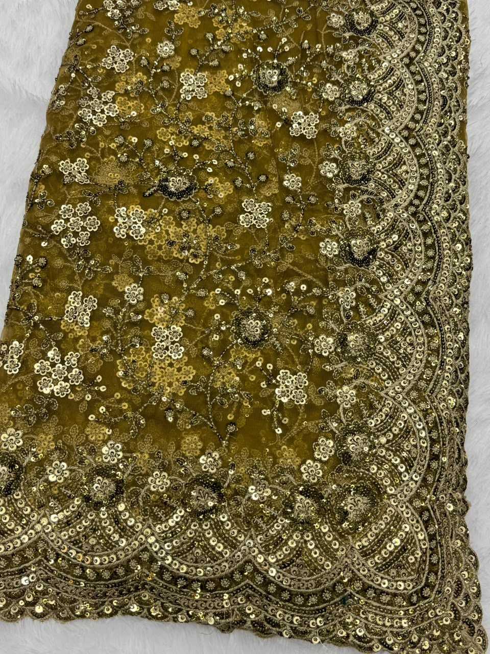 Butterfly Net Sequence Saree